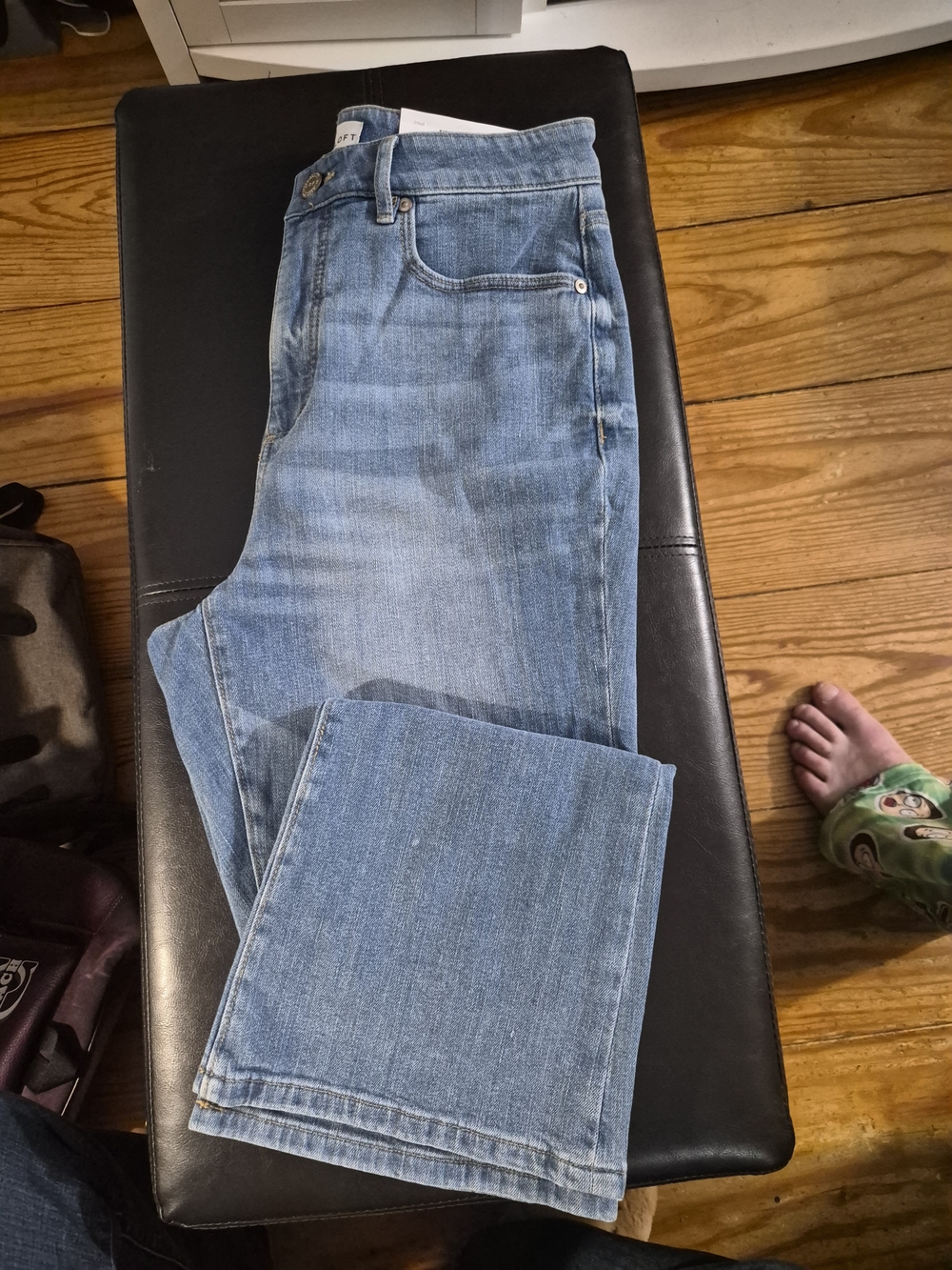 LOFT Women's Light Wash Straight Jeans